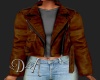 |DA| Brn Leather Jacket