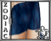 Zodiac blue furry shorts