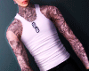 TANK WHITE + TATTOO