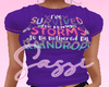 Raindrops Purple Tee