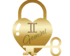 Gemini Heart Lock