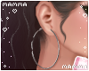 𝓶. silver hoops