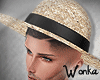 W° Noir Straw Hat