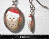 L: Festive Owl Earring F