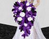 Purple Blk Wht Bouquet