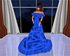Blue Frost Fringed Gown
