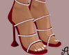 A| Pearl Heels Red