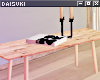 ♥ wood low table
