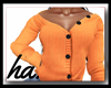 ha. Orange Loose Sweater