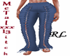 RL laced up denim pants