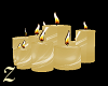 [Z] BeigeGold Candles