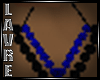 Blue Black Earrings
