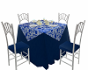 Blue Silver Table Set