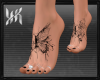 Butterfly tattoo feet