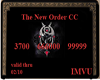 New Order Credit Card