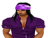 Purple flames bandana