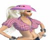 Plaid pink top cowgirl