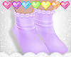 Ruffle Socks Purple