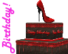 Heel Cake, Red, Birthday