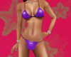 D Purple Pvc Bikini