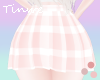T♥ Plaid Skirt Peach