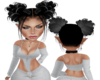 Black & Grey Hair UpDo