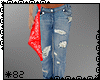 *82 Grind Jeans Red