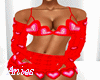 Sexy Crochet Red Outfit