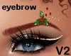 Xmas eyebrow brown V2 F