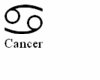 Cancer sign sticker