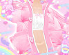 pink puffer coat! ♡