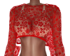 Fawn-Red Lace Top