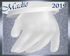 !b Men's White Gloves
