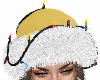 Gold Xmas Hat W/Lights