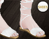 ⚘ White Tie Sandals