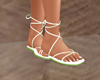 GREEN SUMMER SANDALS