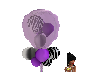 Purple /Zebra balloons
