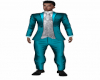 Sea green suit