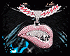 chain engraved lips
