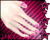 JX Pink Glitter Nails M