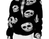 E. Black Skull Sweater