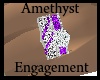 Amethyst Eng/Wed Ring