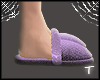 Lilac Fuzzy Slippers