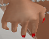 Pointy Red Nails Hands