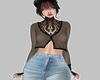 Cardigan Beige/Black