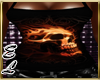 Skull fire head