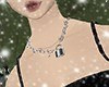 ☆ silver clip necklace