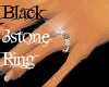 Black 3stone ring