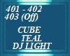 CUBE TEAL BLUE DJ LIGHT