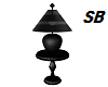 Black Table & Lamp